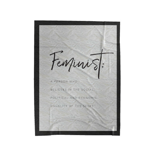 Feminist Definition Velveteen Blanket