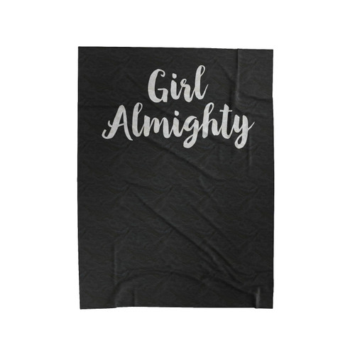 Feminist Girl Almighty Velveteen Blanket
