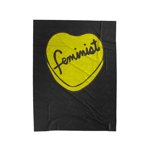 Feminist Heart Velveteen Blanket