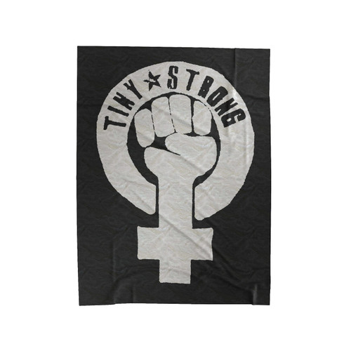 Feminist Symbol Tiny Strong Revolution Velveteen Blanket