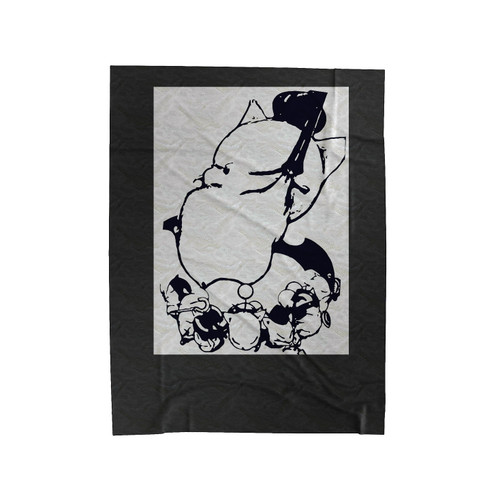 Ffxiv A Realm Reborn Primal King Moogle With The Gangster 2 Velveteen Blanket