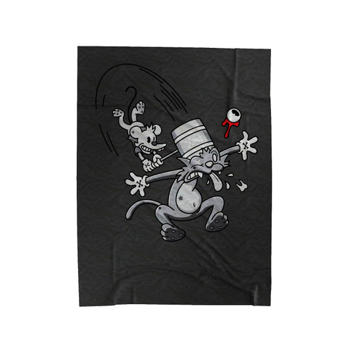 Fight And Bite Velveteen Blanket