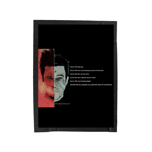 Fight Club Quote Velveteen Blanket