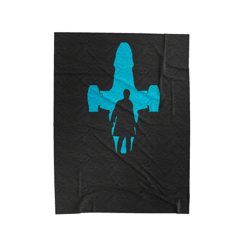 Firefly Captain Malcolm Mal Reynolds Serenity Silhouette Velveteen Blanket