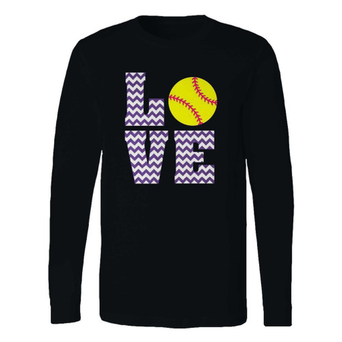 This classic fit love softball chevron long sleeve shirt is casually elegant and very comfortable. With fine quality print to make one stand out, it's a perfect fit for every occasion.