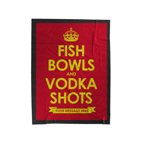 Fish Bowls And Vodka Shots Velveteen Blanket