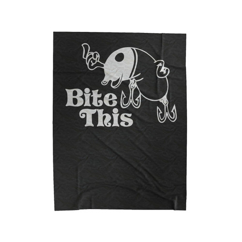Fishing Bite This Velveteen Blanket