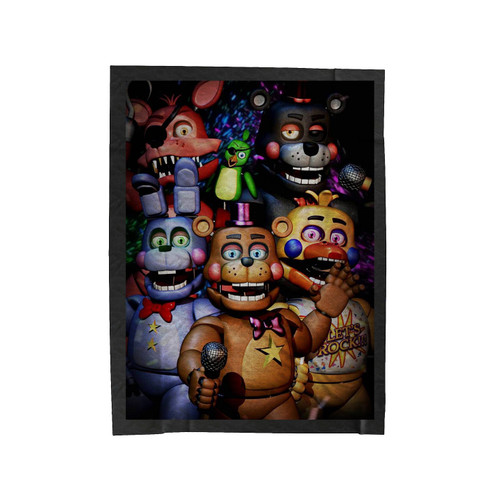 Five Nights At Freddy's Let's Rock Velveteen Blanket