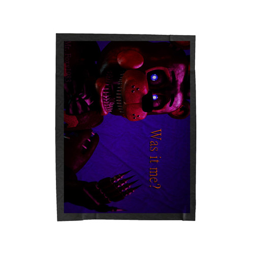 Five Nights At Freddy's Was It Me Velveteen Blanket