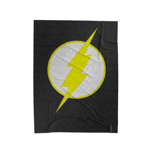 Flash Logo Dc Comics Superhero Velveteen Blanket