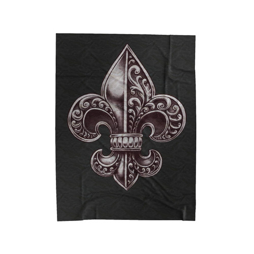Fleur De Lis Velveteen Blanket
