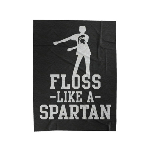 Floss Like A Spartan Youth Basic Velveteen Blanket