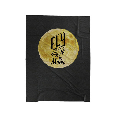 Fly Me To The Moon Frank Sinatra Velveteen Blanket