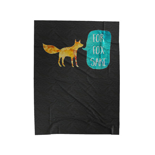 For Fox Sake Velveteen Blanket