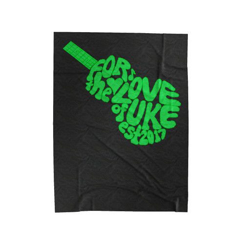 For The Love Of Uke Velveteen Blanket