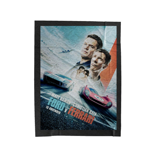 Ford V Ferrari Movie Cover Velveteen Blanket