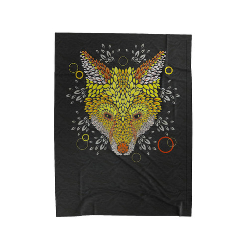 Fox Face Velveteen Blanket