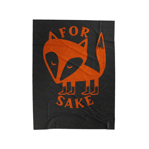 Fox For Sake Cute Velveteen Blanket