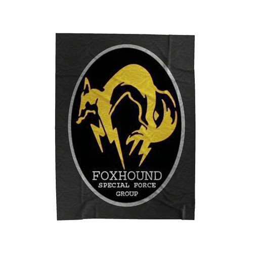 Foxhound Metal Gear Logo Velveteen Blanket