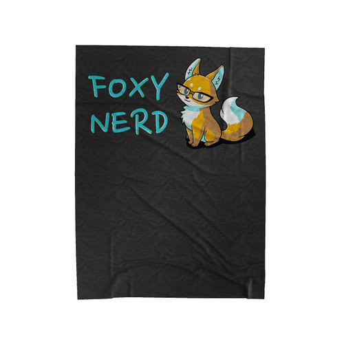 Foxy Nerd Velveteen Blanket
