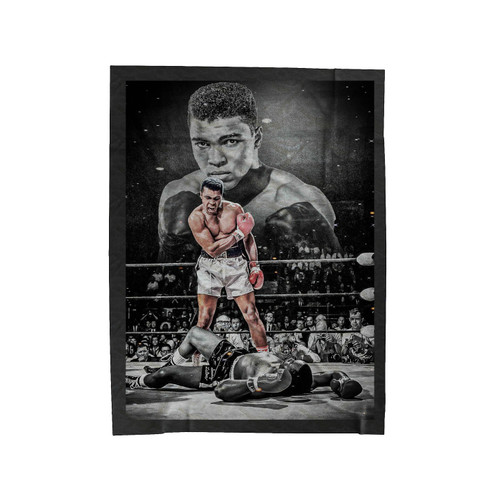 Framed Muhammad Ali Boxing King Velveteen Blanket
