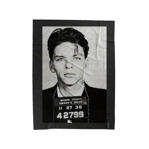 Frank Sinatra Mugshot Velveteen Blanket