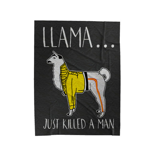 Freddie Mercury Llama Just Killed A Man Velveteen Blanket