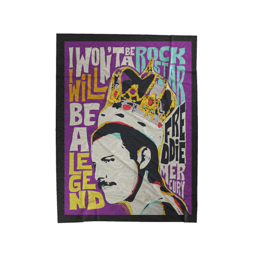 Freddie Mercury Quote Velveteen Blanket