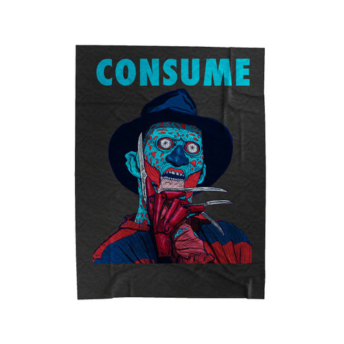 Freddy Krueger Consume Ifa 31Jan Velveteen Blanket