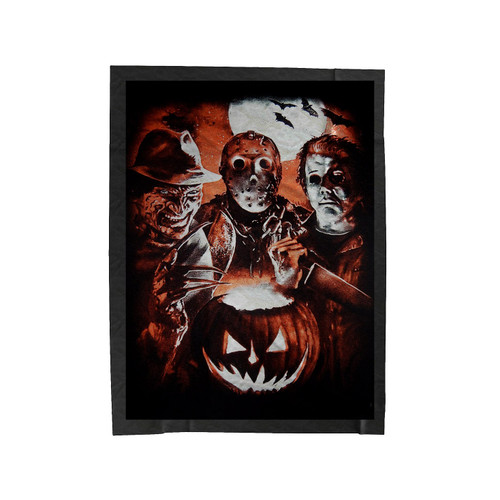 Freddy Krueger Jason Michael Myers Velveteen Blanket