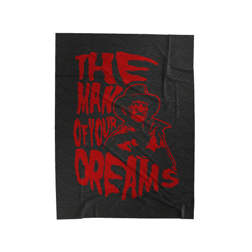 Freddy Krueger The Man Of Your Dreams Velveteen Blanket