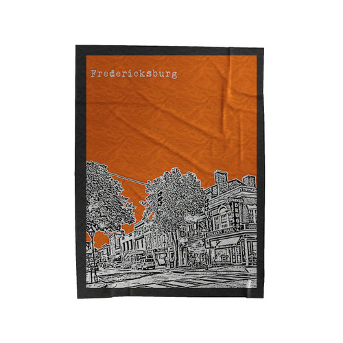 Fredericksburg Virginia Velveteen Blanket