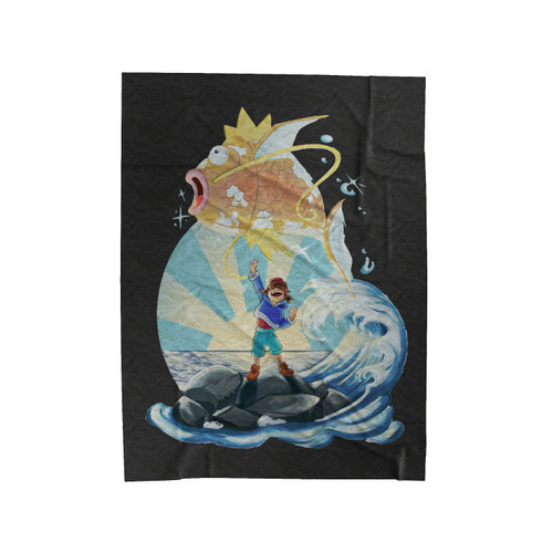 Free Magikarp Pokemon Movie Velveteen Blanket