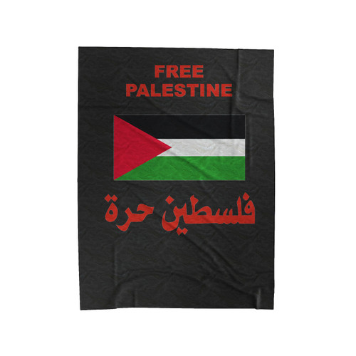 Free Palestine Velveteen Blanket