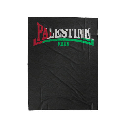 Free Palestine Logo Velveteen Blanket