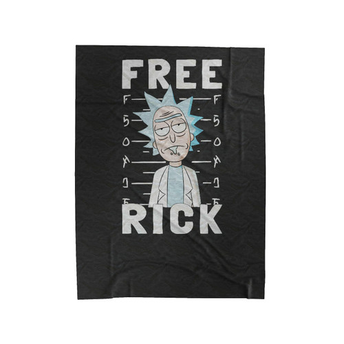 Free Rick- Rick And Morty Velveteen Blanket