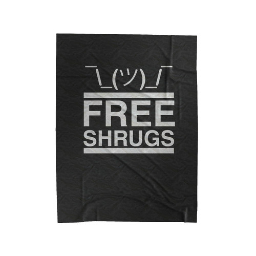 Free Shrugs Velveteen Blanket