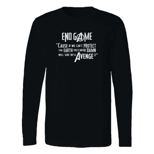 This classic fit marvel avengers endgame movie quote long sleeve shirt is casually elegant and very comfortable. With fine quality print to make one stand out, it's a perfect fit for every occasion.