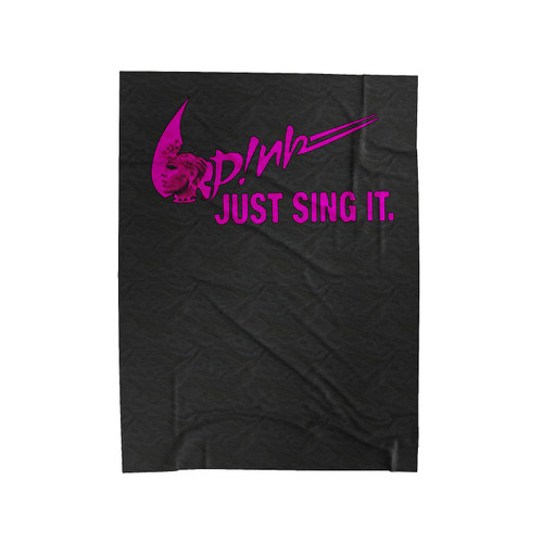 Freeship Pink Just Sing It Velveteen Blanket