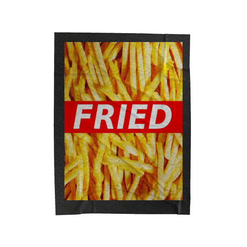 French Fries Fritten Pommes Fried Velveteen Blanket