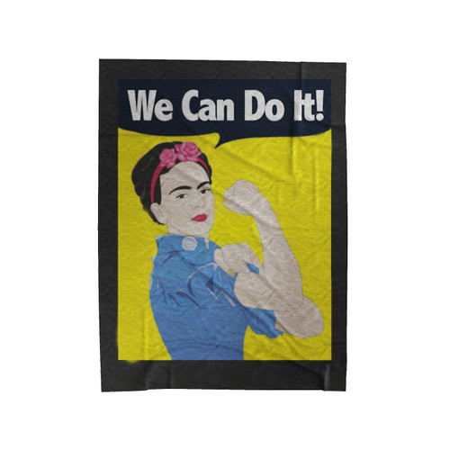 Frida We Can Do It Velveteen Blanket