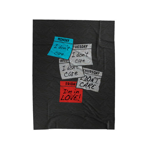 Friday Im In Love Velveteen Blanket