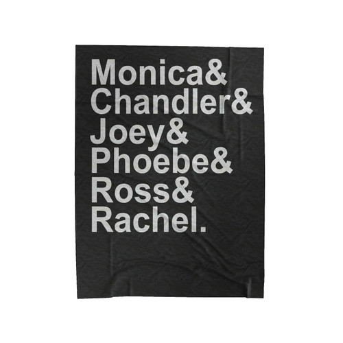 Friends Tv Show Characters Velveteen Blanket