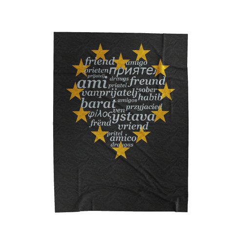 Friends With Europe Velveteen Blanket