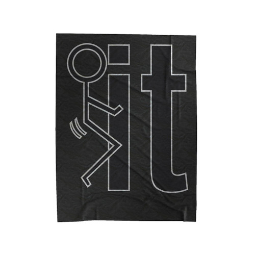Fuck It Humor Funny Velveteen Blanket
