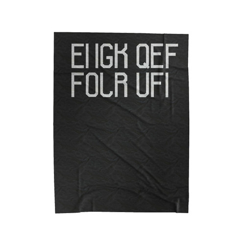 Fuck Off Hidden Message Velveteen Blanket