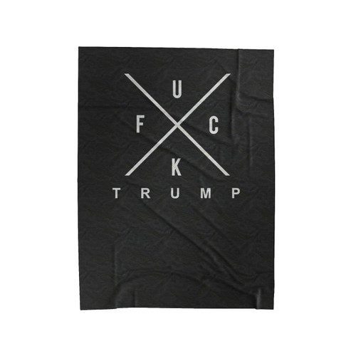 Fuck Trump Compass Style Anti Donald Trump Fuck Donald Trump Velveteen Blanket