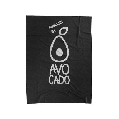 Fuelled By Avocado Animal Rights Vegan Velveteen Blanket