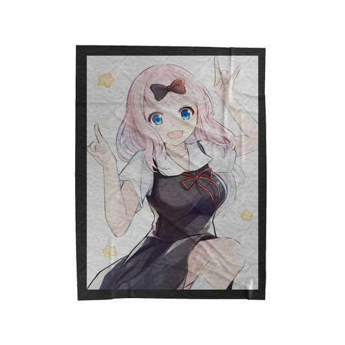Fujiwara Chika Is Happy Velveteen Blanket