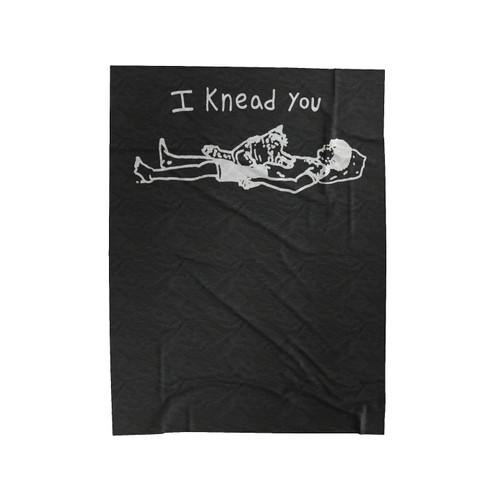 Funny Cat I Knead You Romantic Pun Funny Gift Velveteen Blanket